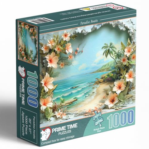 Adult Jigsaw Puzzle 1000 Piece Tropical Beach - color: Paradise Awaits