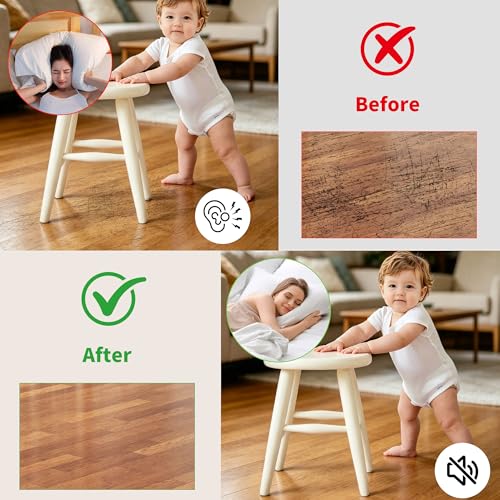 168 PCS Felt Furniture Pads - Self Adhesive Floor Protectors for Hardwood Floors, Anti Scratch Chair Leg Feet Pads, Furniture Sliders for Home Furniture Protection