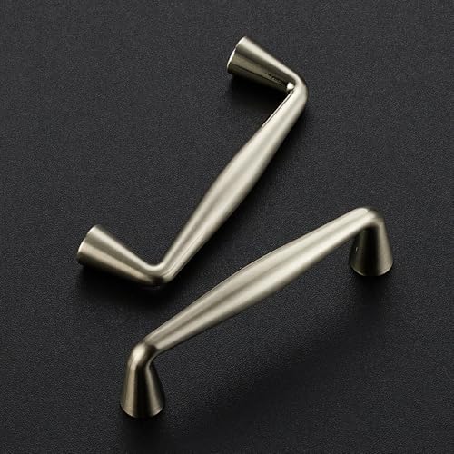 Ravinte Brushed Nickel Cabinet Handles Solid Handles,3 Inch,10 Pack - color: Brushed Nickel, size: 3 Inches Hole Center