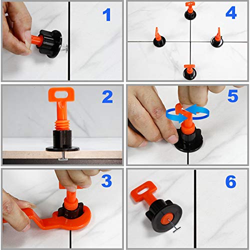 Tile Leveling System Kit with 100pcs Tile Leveler - size: 100pcs