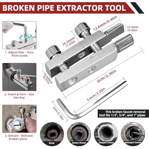GPANDAG 40PCS Plumbing Tool and Faucet Wrench Set, Universal Sink Wrench