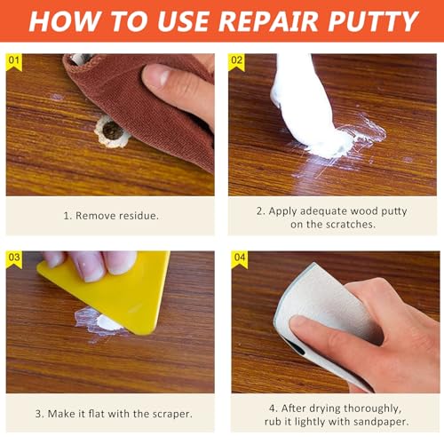 Wood Furniture Repair Kit,Set of 36 Laminate Floor Repair Kit Wood Filler - size: 0.74 Ounce (Pack of 36)