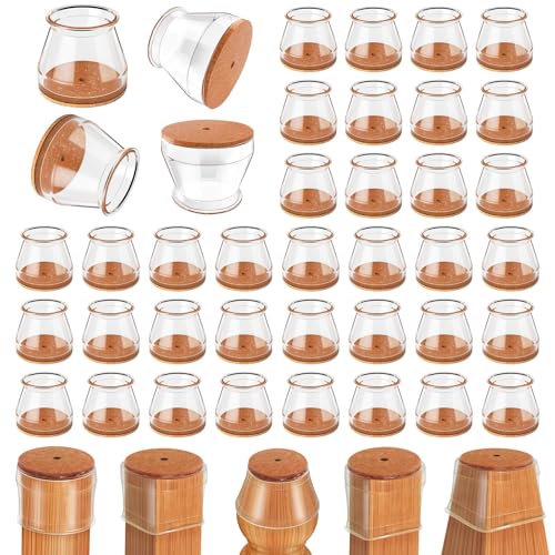Ansible 36Pcs Chair Leg Floor Protectors for Hardwood Floors, Silicone Caps - size: Large