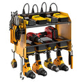 CCCEI Wall Mount Modular Tool Charging Organizer, Yellow, 1 Pack, 3 Tier. - color: Yellow