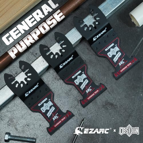 EZARC Obsidian Carbide Oscillating Saw Blades for Multi-Material, 3-Pack - size: 3 PCS Carbide