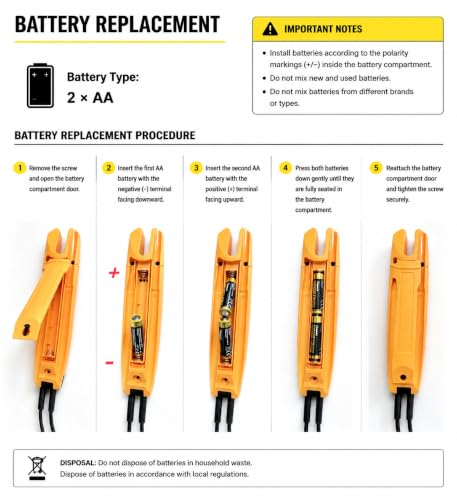 T5-1000 Electrical Tester Compatible with Fluke Meter, 1000V Voltage Tester - style: T5-1000