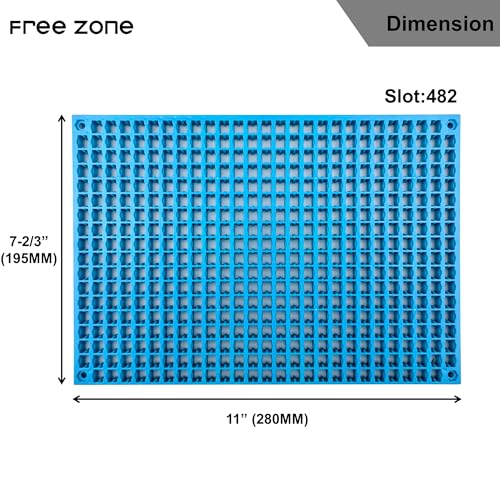 Free Zone 4-Piece Large Pegboard Set - color: Sky Blue