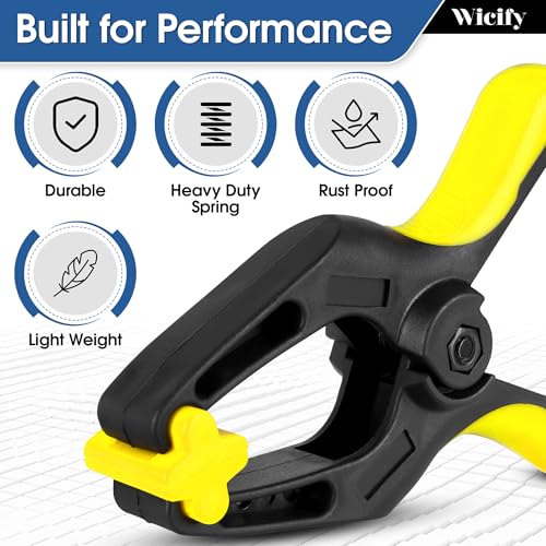6 Inch Spring Clamps 4 Pack,large Heavy Duty Clamps for Woodworking