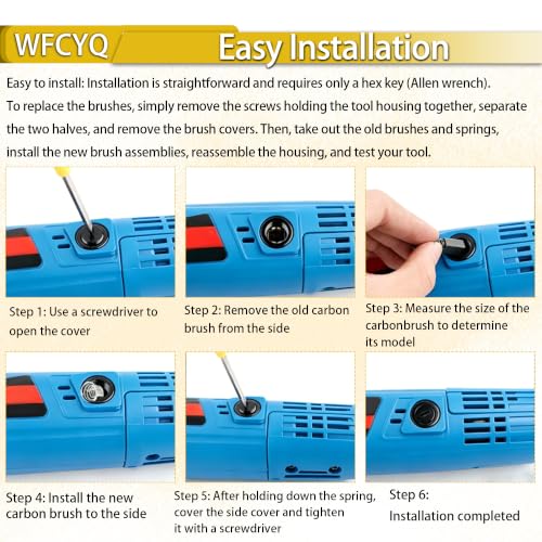 2610024715 Carbon Brush Set for Dremel 4200, 4300 Rotary Tool (8 pcs)