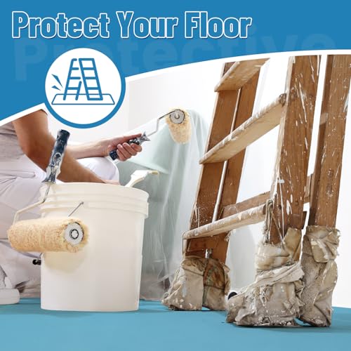 Temporary Floor Protection Film for Construction - 325 SQFT Coverage (39.4" x98.5ft), Heavy-Duty Surface Protector for Hardwood, Tile, Carpet, Countertops