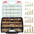 FOLIV 772PCS Grade 8 Bolt Assortment Kit, Heavy Duty Bolts and Nuts Kit, 1/4-20 5/16-18 3/8-16 1/2-13 SAE Sizes Included (Upgraded Package) - style: 772PCS 1/4-20 5/16-18 3/8-16 1/2-13