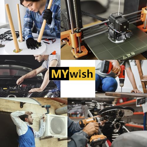 Mywish M5 x 12mm 20Pcs Flat Head Hex Socket Cap Screws Bolts, 304 Stainless Steel Furniture Bolts Full Thread, Black Oxide & Hex Spanner - color: Black-M5, size: 12mm