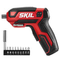 SKIL Rechargeable 4V Cordless Screwdriver Includes 9pcs Bit, 1pc Bit Holder, USB Charging Cable - SD561801 - style: 4V Screwdriver_9pc Set