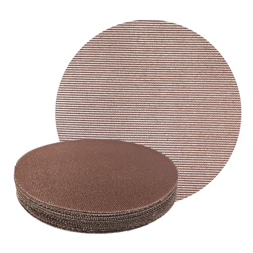 25 Pcs 9-Inch Mesh Sanding Discs, 60-180 Grit, Hook and Loop, Low-Dust Drywall Sandpaper for Electric Sanders, Pole Sanders & Dustless Drywall Sander with Vacuum - style: 9 Inch Mesh Sanding Discs