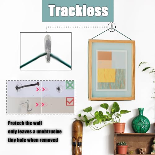 30 PCS Picture Hanging Nails Thumb Tacks for Wall Hangings, Heavy Duty Push Pins Wall Hooks for Drywall Cork Board, Picture Hanging Kit with Nails High Heel Silver - style: High heel silver 30