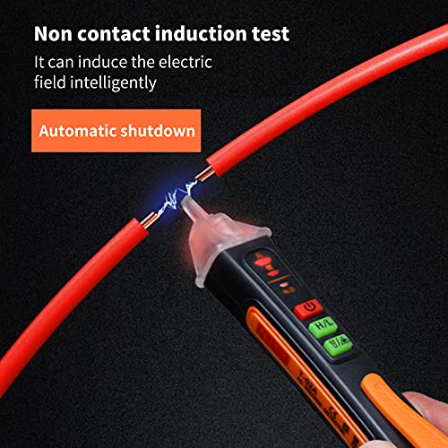 Voltage Tester Non-Contact AC 12-1000V, Electrical Tester Pen with LED Flashlight and Infrared Pointing Function for Live Wire Detection, Circuit Tester for Home Outlet & Automotive Use