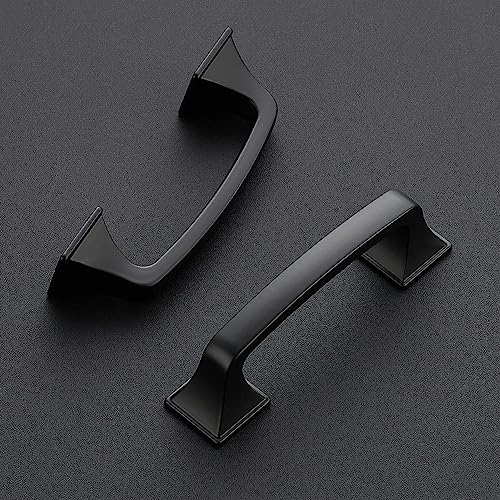 30 Pack Kitchen Cabinet Handles 3 Inch Hole Center Black Cabinet Pulls - color: Matte Black, size: 3 Inch Hole Centers