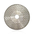 SHDIATOOL 5 Inch Electroplated Diamond Cutting Grinding Disc Fits 7/8 Inch Arbor Both Side Coated Diamond Blade for Granite Marble Diamond Disk Diamond Wheel - size: 5" Both(Bore:22.23)