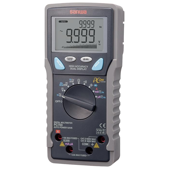 Japan SANWA PC700 Advanced Intelligent Digital Multimeter Full Overload Protection for PC Communication(PC700) - size: PC700