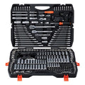 VEVOR Mechanics Tool Set, 308-Piece Mechanic Tool Kit, 1/4 in, 3/8 in, and 1/2 in Drive, SAE and Metric Socket Set, Wrenches, Screwdriver Bits, Accessories, and Storage Case, for Automotive Repair - size: 308-PCS