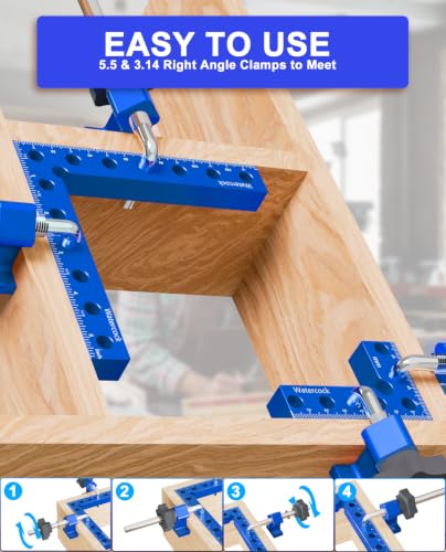 Corner Clamps for Woodworking, 8pcs 90 Degree Right Angle Clamp - size: 8pcs