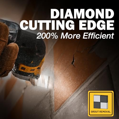 TOLESA Diamond Oscillating Saw Blades for Grout and Mortar, 3-Pack - size: 3 PCS