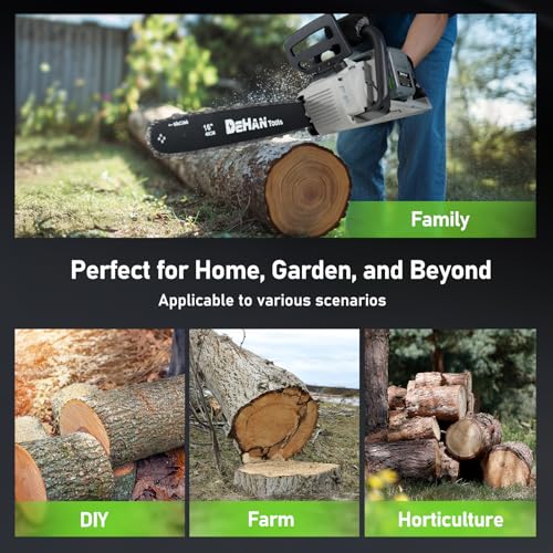 16" Brushless Cordless Chainsaw, Battery Powered Chain Saw - size: 16 inch Handheld