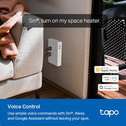 Tapo Smart Plug Outlet Extender, P306, 3 Individual Smart Outlets