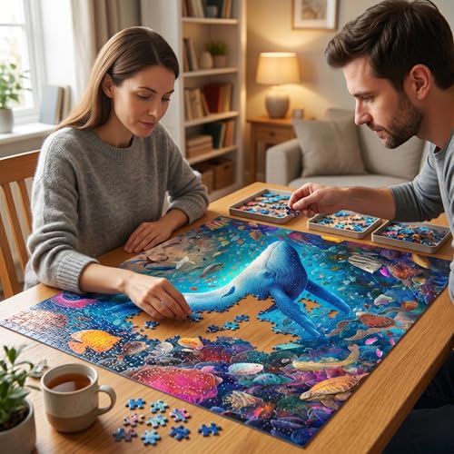 1000 Piece Puzzle for Adults, Guardian of the Ocean Jigsaw Puzzle - color: Guardian of the Ocean