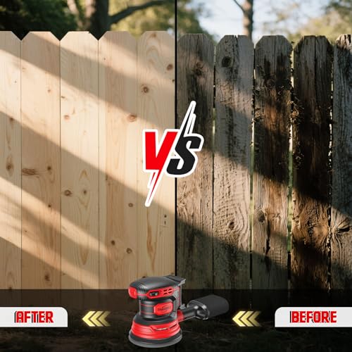 Cordless Orbital Sander Compatible For Milwaukee 18V With Dust Collector - style: RED 18V
