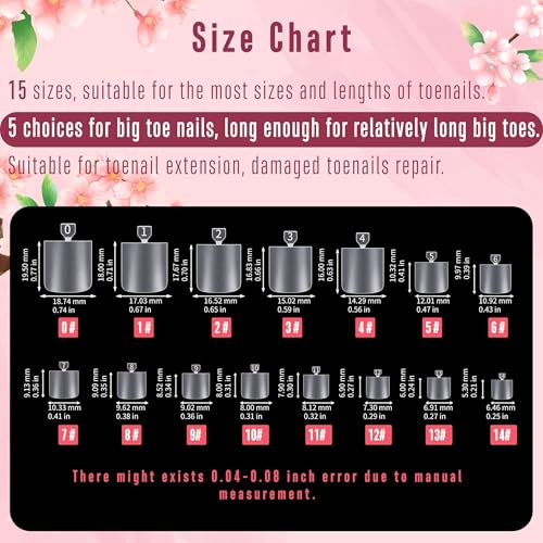 NOVO OVO Sharp Square Toe Nail Tips Press on Full cover, Soft Gel False Toenail Extension Kit, Pre-etched Clear Double Matte Fake Longtoes Claw for Salon DIY Acrylic Pedicure x 15 Sizes 240 Pcs - color: Sharp Square Clear
