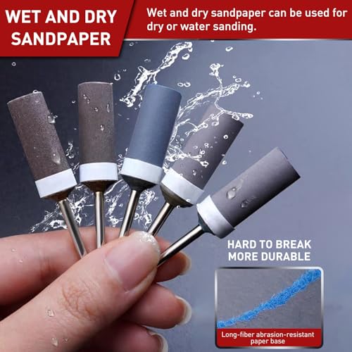 20 Pcs 1000 Grit Sanding Drums for Rotary Dremel Tool - size: 1000 Grits