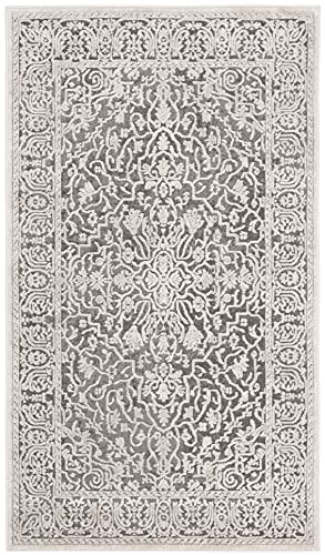 SAFAVIEH Reflection Area Rug 4x6, Dark Grey & Cream RFT670B - color: Dark Grey/Cream, size: 4' x 6' (Rectangular)