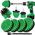 8 Pack Drill Brush Attachment Set,1/4in Power Scrubber Brush + Extend Long Rod, Multi-Purpose Brush Drill Attachment, Power Cleaning Scrub Brush for Bathroom, Tub, Tile(Green) - color: Green