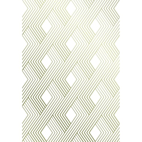 Main Street Peel and Stick Wallpaper Eco-Friendly Sheets 12 Pack, 11 X 16 Inch Gold Woven Design, Wall Mural for Home Decor, Removable Wall Decor Wallpaper Peel and Stick for DIY Projects - style: Gold Woven