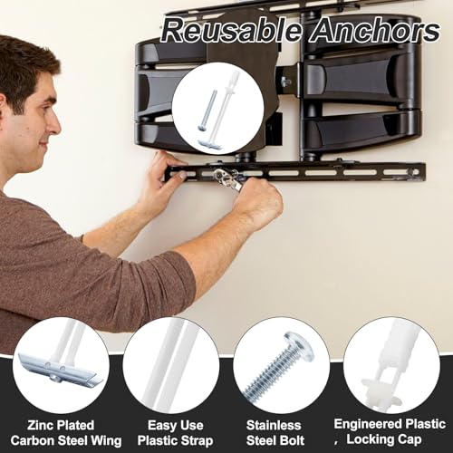 14 Pack Drywall Anchor with Included Bolts for 3/16”-24 - size: 3/16"-24：Pack of 14