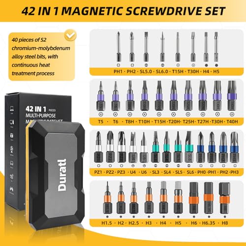 42 in 1 Magnetic Screwdriver, Multi Bit Ratchet Screwdriver Set