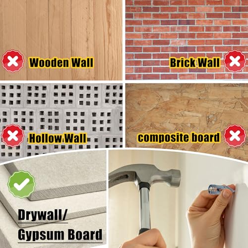 JEGONFRI 160PCS Self-Drilling Drywall Anchors Kit, Heavy Duty Up to 80lbs