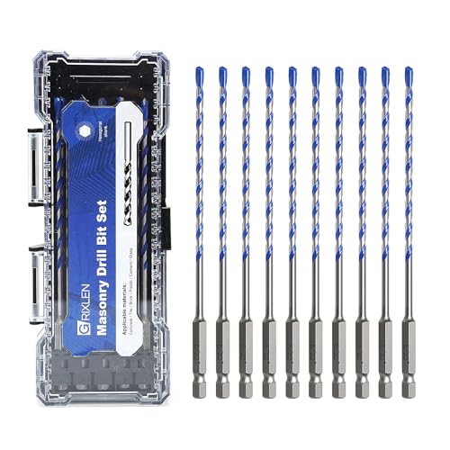 10 Pack 5/32 inch Concrete Drill Bit Set,Masonry Drill Bit Set - style: 5/32"（10 Pcs）