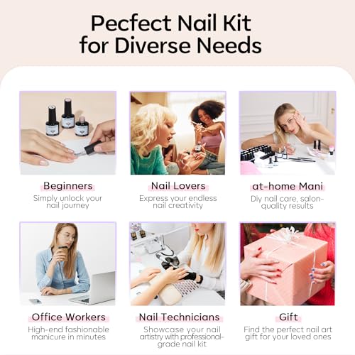 modelones Nude Gel Nail Polish Set Glitter 32PCS 28Colors Red Blue Green - color: A1-Rainbow