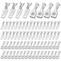 LEIFIDE 100 Pcs Electrical Terminals Kit Compatible with 56 Series, Sliver - color: Sliver