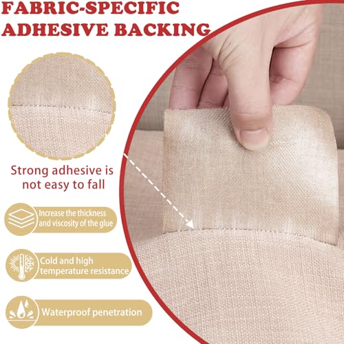 Gheeidau Linen Repair Tape 4x70 Inch Self-Adhesive Couch Patch Repair Fabric Patch for Furniture,Sofas,Cushion,Chairs,Bags,Linen Goods(Coffee) - color: Coffee