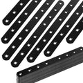 24Pack Straight Brackets Black Mending Plate 10In Metal Brackets for Brace - size: 12 Inch (24 Pack)