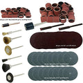 150 Pcs Rotary Power Tool Accessory Kits Set Suit for Dremel 3000 4000 8220-2/28 395 7700-1/15 4000 3/34 Chicago Electric, 1/8" Shank Hobby Clean Polish Sanding Drum Brass Nylon Wheel