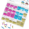 TICONN 160 Pcs Heat Shrink Wire Connectors, Marine Crimp Ring Terminal Kit - style: 160PCS Combo