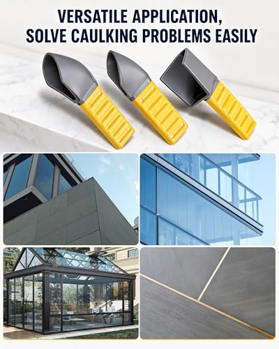 3Pcs Professional Caulking Tool, Sealant Scraper & Grout Removal Tool Set