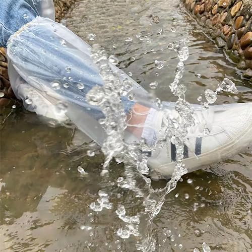 Fancystyle Pack of 400 Disposable Thicker Boot and Shoe Covers 19 inch Tall - color: Clear, size: 200 Pairs(400)