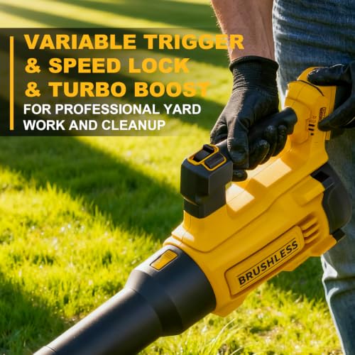 600CFM Brushless Leaf Blower Compatible with DeWALT 20V, Bare Tool