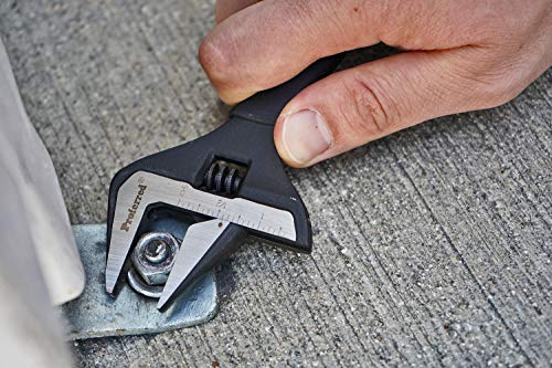 Plumbing Adjustable Wrench, Black Phosphate Finish, 4 Available Size Options 6-inch, 8-inch, 10-inch, 12-inch - T08001 - size: 6-Inch