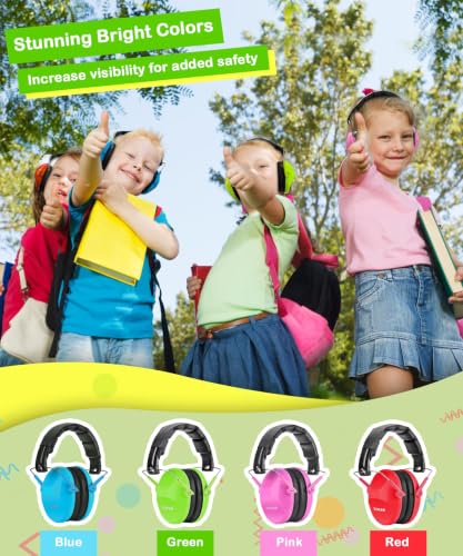 ZOHAN 032 Kids Noise Cancelling Headphones - 25dB NRR Kids Ear Protection, Hearing Protection Safety Ear Muffs for School Monster Truck Fireworks Traveling Studying Concerts Autism - Green - color: 1pack - Green